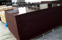 Có nên sử dụng ván ép coppha trong xây dựng